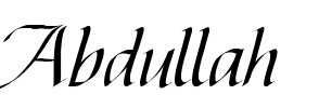 Abdullah Font Image