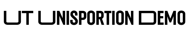 UT Unisportion Demo Font Image