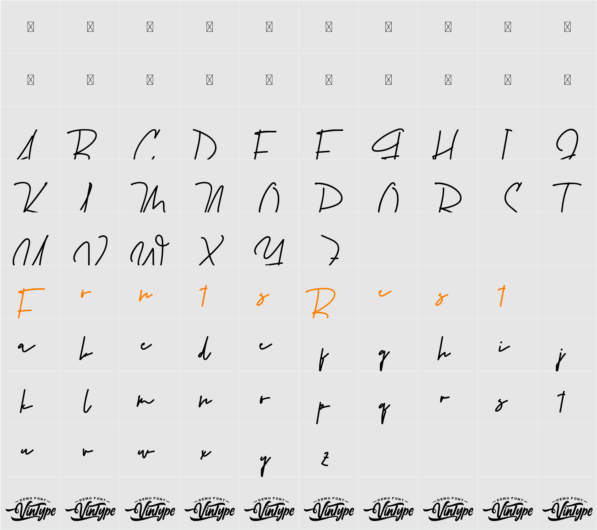 James William Demo Character Map