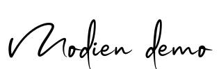 Modien demo Font Image