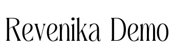 Revenika Demo Font Image
