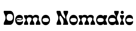 Demo Nomadic Font Image