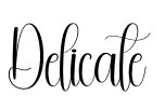 Delicate Font Image