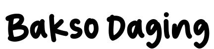 Bakso Daging Font Image