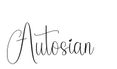 Autosian  Font Image
