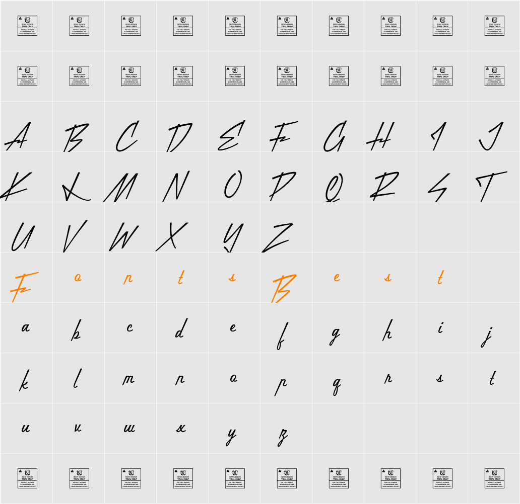 UT Ligths Inn Demo Character Map