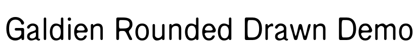 Galdien Rounded Drawn Demo Font Image