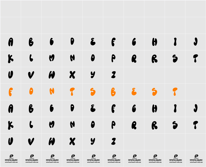 Cyan Love DEMO Character Map