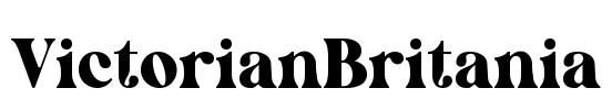 VictorianBritania Font Image