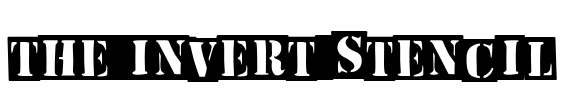 The Invert Stencil Font Image