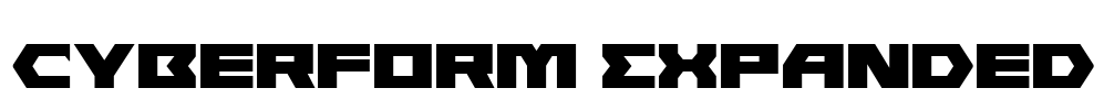 Cyberform Expanded Font Image