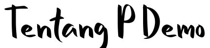 Tentang P Demo Font Image
