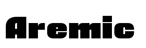 Aremic  Font Image