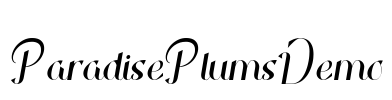 ParadisePlumsDemo Font Image