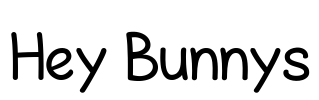 Hey Bunnys Font Image