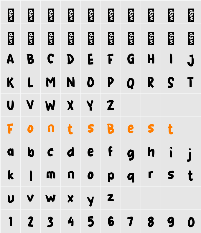 g Gembur Character Map