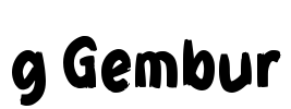g Gembur Font Image