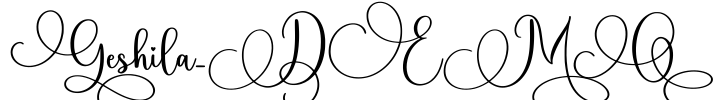 Geshila_DEMO Font Image