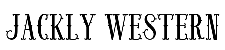 Jackly Western Font Image