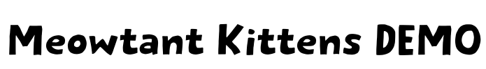 Meowtant Kittens DEMO Font Image