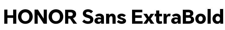 HONOR Sans ExtraBold