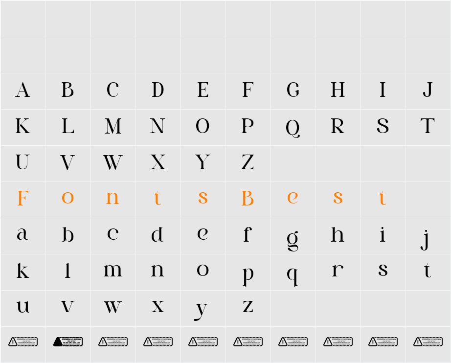 Pritude Radiance Demo Character Map