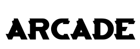 ARCADE Font Image