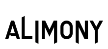 Alimony Font Image