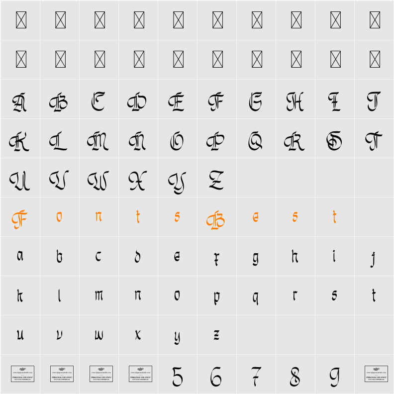 Unholy Trinity Free Character Map
