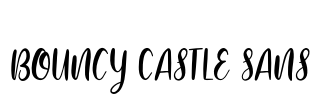 Bouncy Castle Sans Font Image