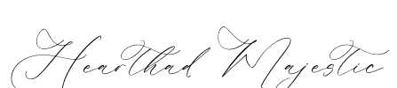 Hearthad Majestic Font Image