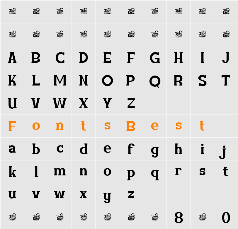 Amuttix Trial Character Map