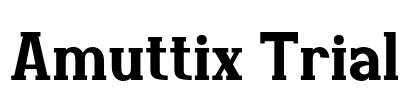 Amuttix Trial Font Image