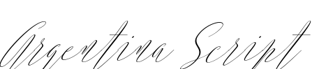 Argentina Script Font Image