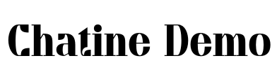 Chatine Demo Font Image