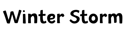 Winter Storm Font Image