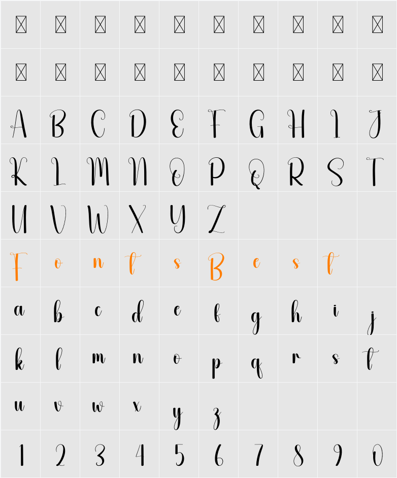 Certificate Character Map
