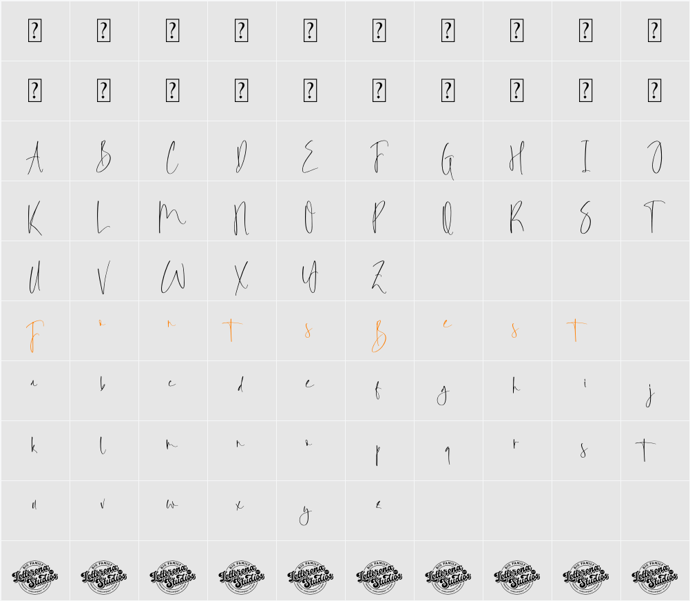 Foresta Heights DEMO VERSION Character Map