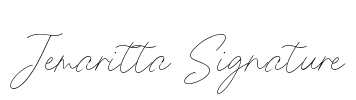 Jemaritta Signature Font Image