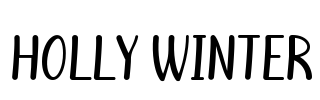 Holly Winter Font Image