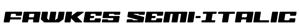 Fawkes Semi-Italic Font Image