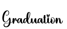 Graduation Font Image