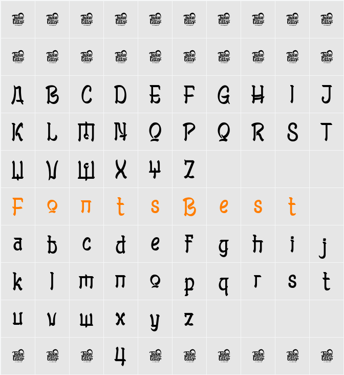 MOLYAN Trial Character Map
