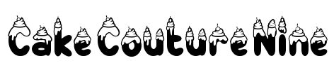 Cake Couture Nine Font Image