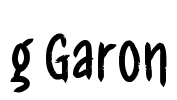 g Garon Font Image