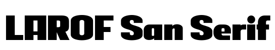 LAROF San Serif Font Image