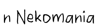 n Nekomania Font Image