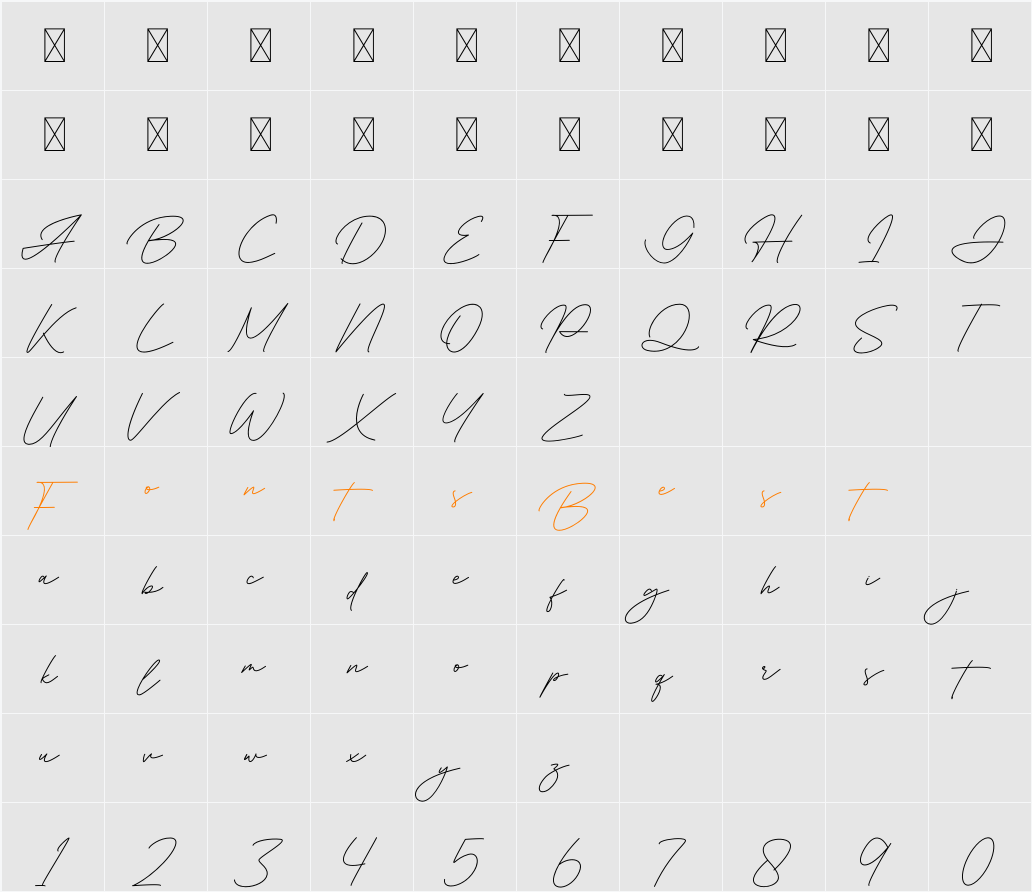 Consultant Character Map