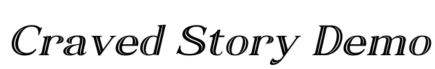 Craved Story Demo Font Image