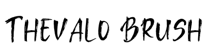 Thevalo Brush Font Image